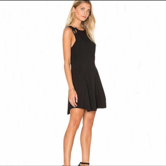 NEW! FREE PEOPLE BABY LOVE GROMMET DRESS, BLACK M - Picture 4 of 11